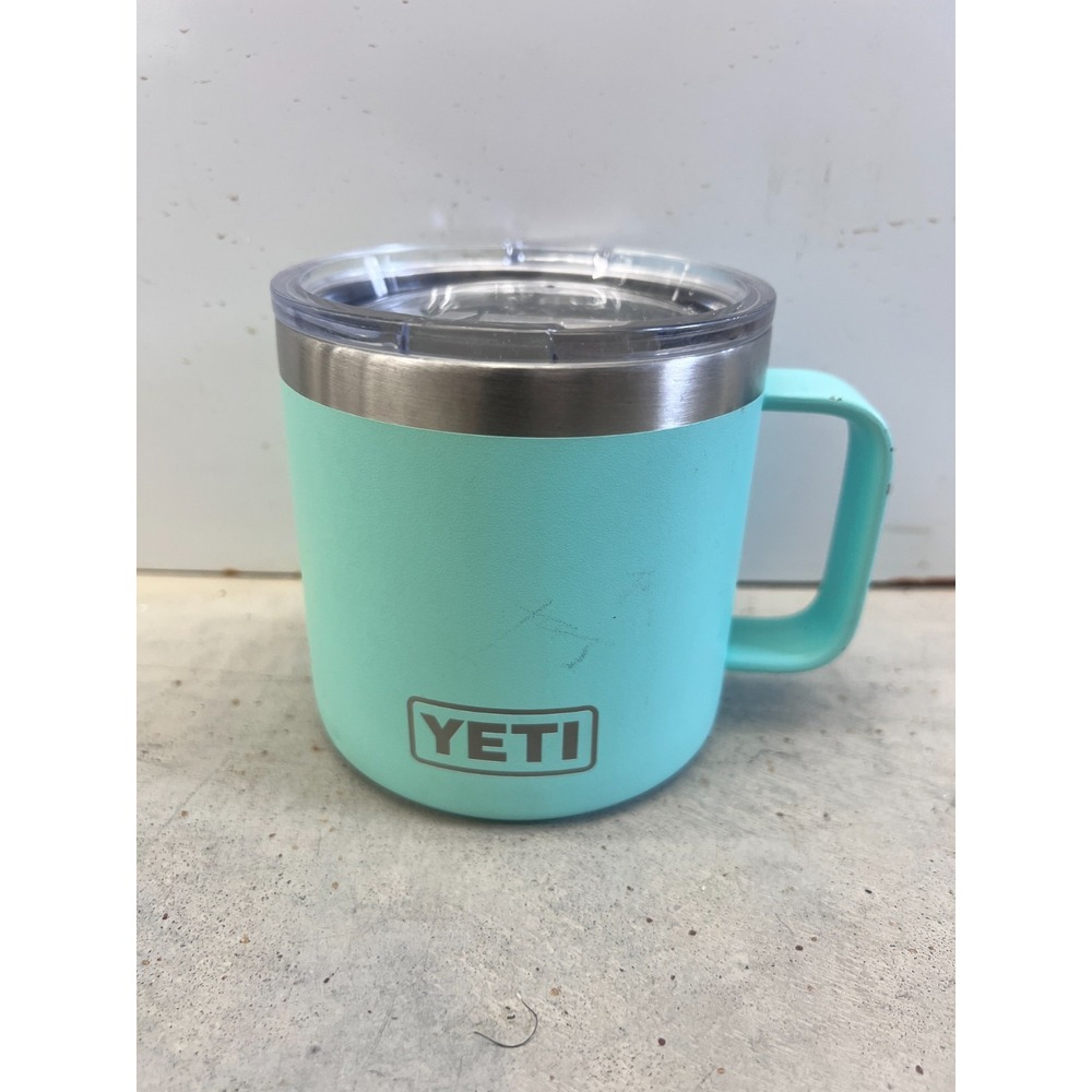 YETI Rambler 14 oz Stackable Mug Seafoam DuraSip Ceramic Lining w/ MagSlider Lid